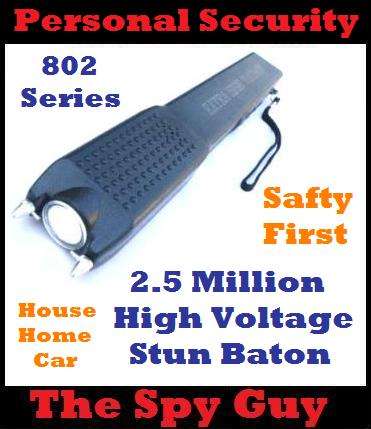 802 SERIES 2.5 Million HIGH Voltage Stun Baton High Power Personal Security Car Guards Police