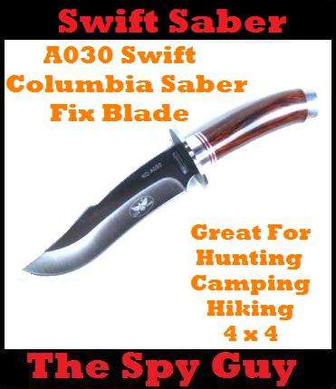 A030 Swift Columbia Saber Fix Blade Steel Full Tang Ideal for Hunting Military