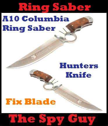 A10 Columbia Ring Saber Hunters Knife (Sharp) Full Tang Fix Blade All Steel