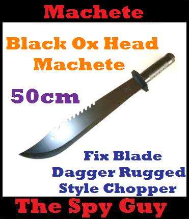 Black Ox Head Machete (Limited Edition) 50cm Fix Blade Dagger Rugged Style Chopper