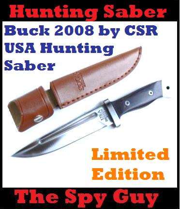 Buck 2008 by CSR USA Hunting Saber Bush Knife Mix Blade Full Tang Limited Edition