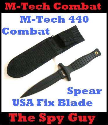 M-Tech 440 Combat Spear USA Fix Blade Full Tang Knife With Pouch
