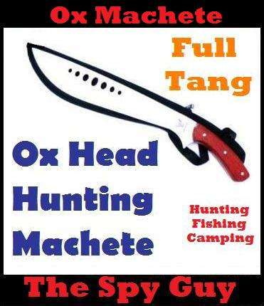 OX HEAD 48cm Texan Hunting Machete Ideal 4x4 or Camping Dagger Fix Blade Full Tang Solid