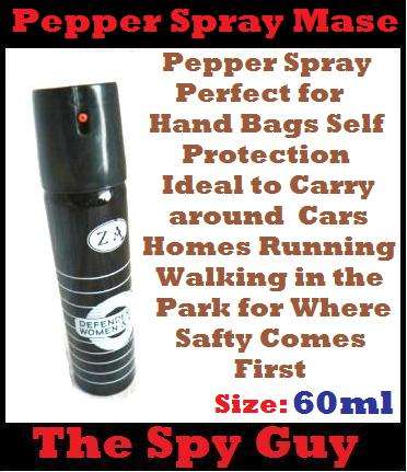 Pepper Spray 60ml Mase Fog (Perfect for hand Bags self protection) As Used by Police Security Firms