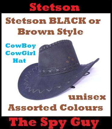 Stetson BLACK or Brown Style Cowboy Hat unisex Other Colours also Available