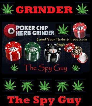 Grinder Poker Casino Chip Herb Tobacco Leaf Grinder for Superior Smoking