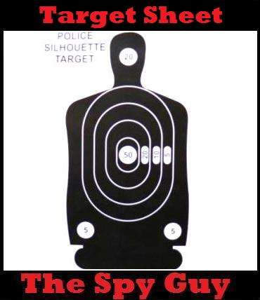 Target Police Sheets 3 x A3 Sheets Ideal for Practice with Crossbow Air Rifles BB Guns COPIES