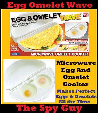 Egg & Omelet Wave Fix a Delicious Breakfast in Minutes Poaches Eggs Too Quick & Easy