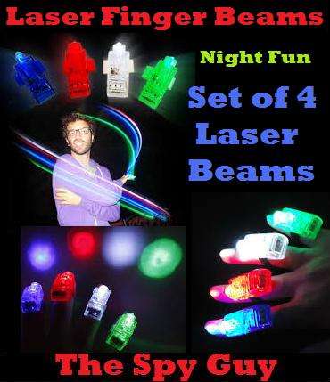 Laser Finger Beams Great for Kids Night Parties and Evening Functions 4 Assorted Colours
