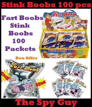 Stink Bombs x100 Packets Fart Bombs Stinky Bombs made for Great Funny Fun