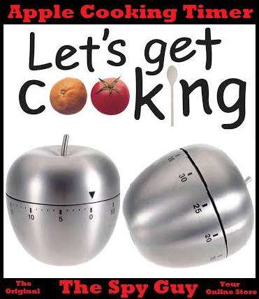 Apple Stainless Steel Timer Stylish and Modern Looking 60 Minute Timer