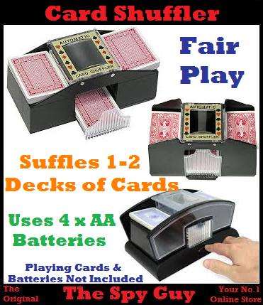 Card Shuffler Shuffles Playing Cards Equally and Quickly Works with Batteries