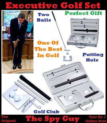 Executive Golf Set in Silver Casing Great Gift from Silverline One of the Best in Golf