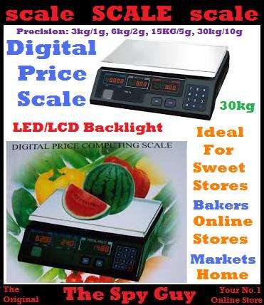 Digital Price Computing Scale 30kg Mass for Sweet Fruit & Market Stores