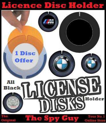License Disk Holder x One on Offer in Black Easy to Place & Remove License Disc Every Year