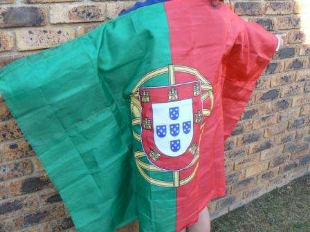 Flag Portugal Wearable LARGE Flag Great for World Sport Games, Soccer Sports etc
