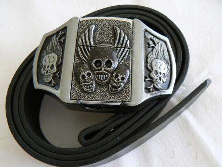 Belt with Windproof Refillable Lighter