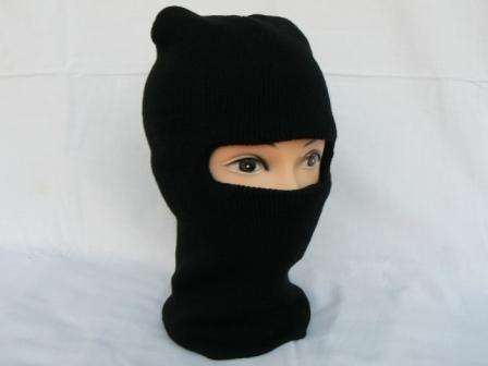 Balaclava (BLACK) (NINJA) 100% Wool