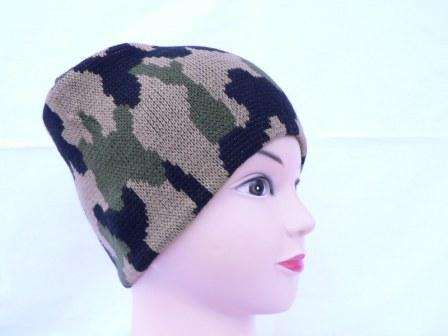 Camo Army Beanie 100% Wool SUPER WARM