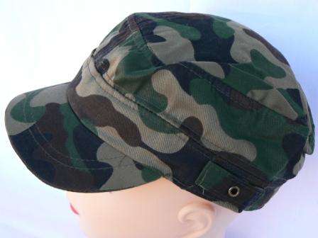 USA Style Military Camo Hat in GREEN CAMO