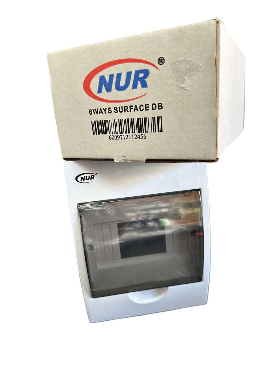 NUR DB 6 Way Surface Empty Din Rail