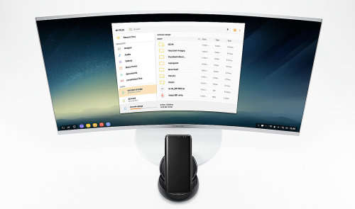 Samsung DeX Station & X-Folding Touch Pro Keyboard for Note 8/ S8/ S8+ |  Dispay unit (EE-MG950)