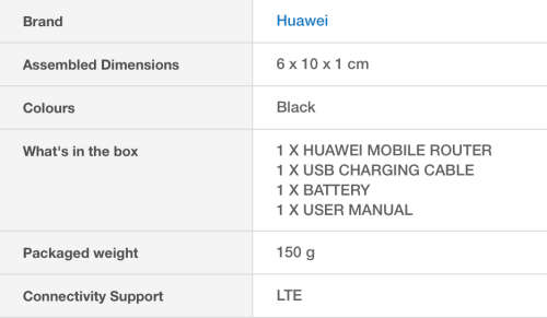 Huawei Mini WiFi Mobile Router, 4G Lte 150Mbps - E5573BS #UNLOCKED FOR ANY NETWORK#