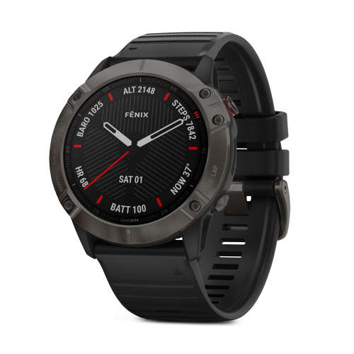 Garmin Fenix 6X Pro & Sapphire Edition - Carbon Gray DLC/Black | Ultimate GPS Watch (New)