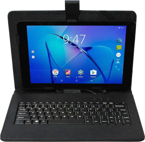 Connex CTAB 10.1" Wifi and 3G Tablet - Dual SIM - Silver (1044hn) + Keyboard Cover + Headphones