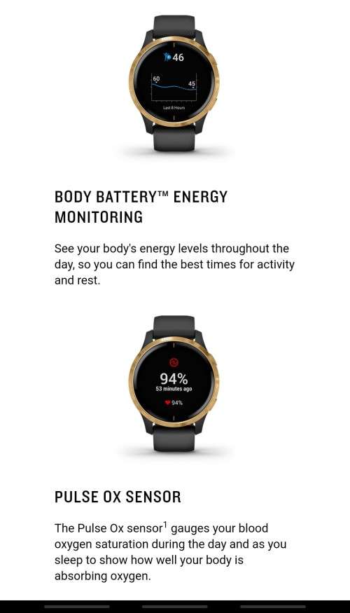 Garmin Venu - AMOLED GPS Smartwatch - Light Sand with Rose Gold Bezel (New)