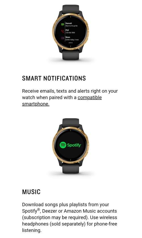 Garmin Venu - AMOLED GPS Smartwatch - Light Sand with Rose Gold Bezel (New)