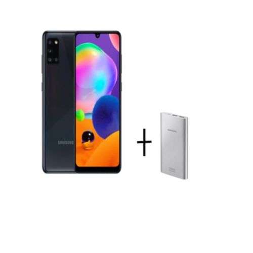 Samsung Galaxy A31 + Samsung Powerbank - 128GB - Prism Crush Black (New)
