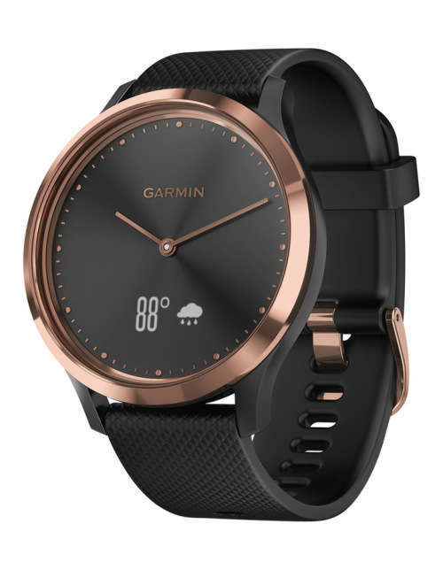 Garmin Vivomove HR - Premium Sport Watch - Black / Rose Gold