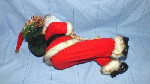 Christmas Decoration - Large Sitting Father Christmas - Great For Sitting On A Ledge