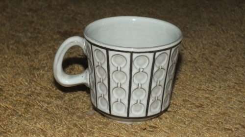 Ceramano - Vintage Ceramano Omega White Coffee Cups and Saucers - West Germany