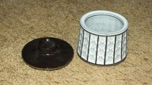 Ceramano - Vintage Ceramano Omega White Sugar Pot With Lid - West Germany