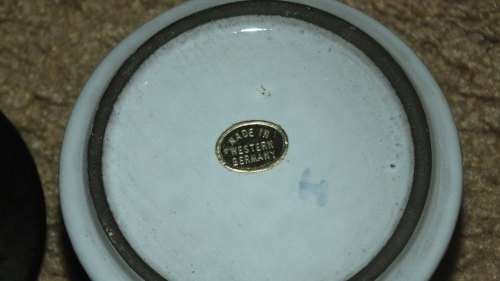 Ceramano - Vintage Ceramano Omega White Sugar Pot With Lid - West Germany