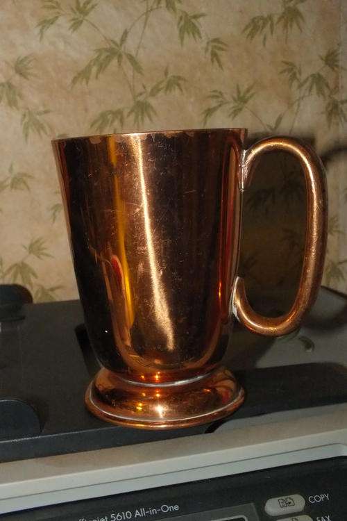 Collectible Red Copper Cup Tankard Mug - Talism CBT1