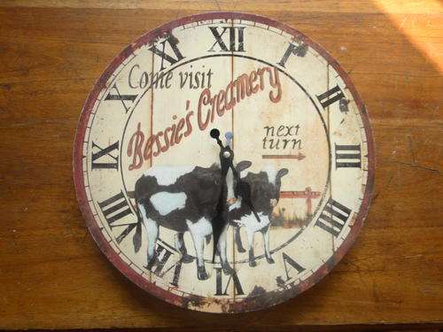 Bessies Creamery Wall Clock