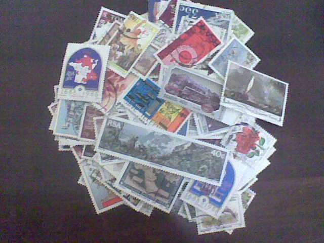 **R1 START** LOT -  MORE THAN 200 SA Stamps, a few mint but mostly used, assorted, some duplicates