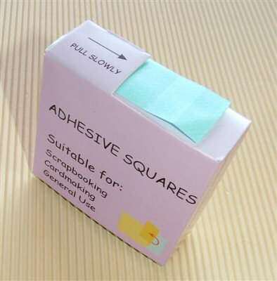 Double-Sided Cellutape Squares, 10x11mm. Quantity: 600