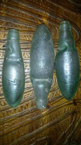 Marble top antique bottles