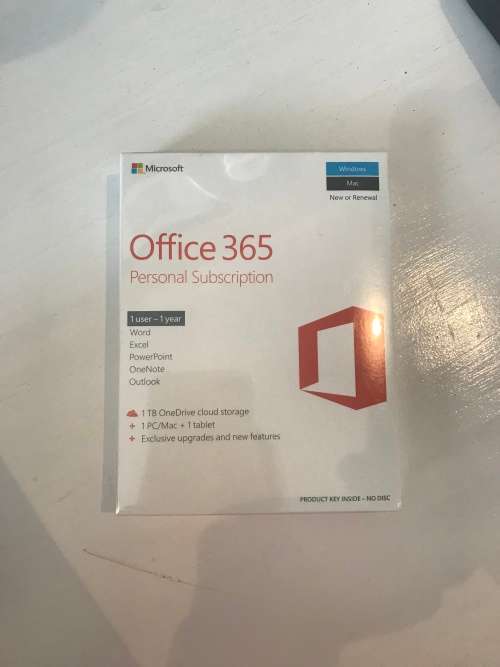 Office 365 Personal subscription software