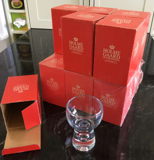 Holmegaard Ballon Midi wine glasses - unused