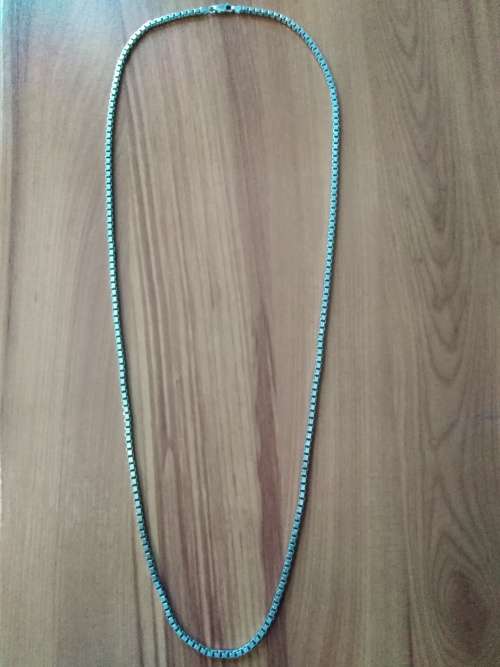 Long Box Link Chain Necklace, 925 Sterling Silver, 80 cm, 40 Grams!
