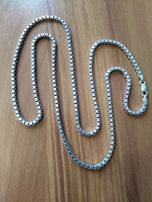 Long Box Link Chain Necklace, 925 Sterling Silver, 80 cm, 40 Grams!