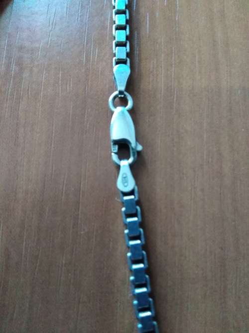 Long Box Link Chain Necklace, 925 Sterling Silver, 80 cm, 40 Grams!