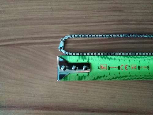 Long Box Link Chain Necklace, 925 Sterling Silver, 80 cm, 40 Grams!