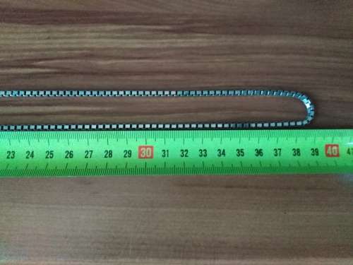 Long Box Link Chain Necklace, 925 Sterling Silver, 80 cm, 40 Grams!