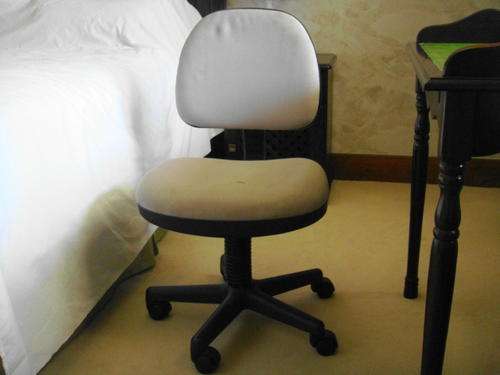 Pale Grey Swivel Office Chair